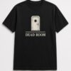 Dead Room Studio Door unisex t-shirt in black with recording studio door with a porthole window